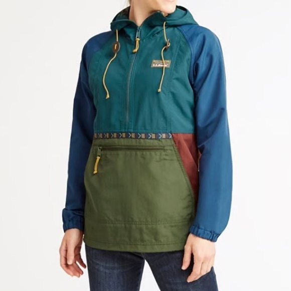 L.L. Bean Jackets & Blazers - L.L. Bean Mountain Classic Wind & Water-Resistant Packable Anorak Women's Large